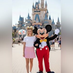 Disney Parks Minnie Mouse Swirl Multi Color 70'S Disco Ears Headband 2022